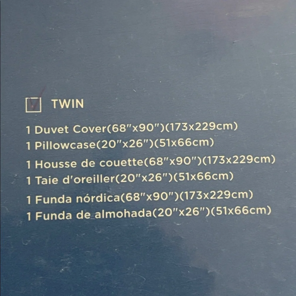 Twin Duvet cover set